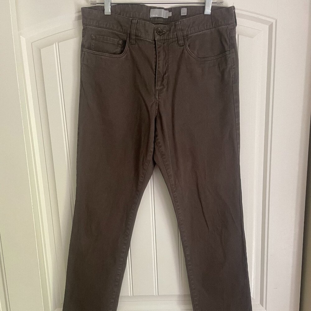 Vince Slim Fit Stretch Jeans in Gray-Brown (Size 32)